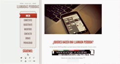 Desktop Screenshot of llamadasperdidas.com